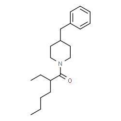 ChemSpider 2D Image | 1-(4-Benzyl-1-piperidinyl)-2-ethyl-1-hexanone | C20H31NO
