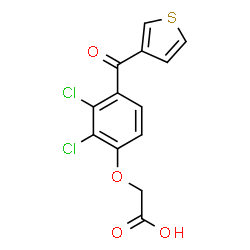 ChemSpider 2D Image | [2,3-Dichloro-4-(3-thienylcarbonyl)phenoxy]acetic acid | C13H8Cl2O4S