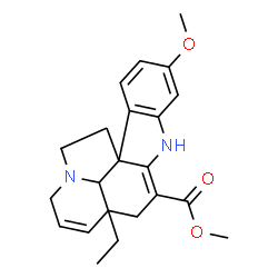 ChemSpider 2D Image | Methyl 16-methoxy-2,3,6,7-tetradehydroaspidospermidine-3-carboxylate | C22H26N2O3