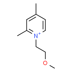 ChemSpider 2D Image | 1-(2-Methoxyethyl)-2,4-dimethylpyridinium | C10H16NO