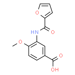 ChemSpider 2D Image | 3-(2-Furoylamino)-4-methoxybenzoic acid | C13H11NO5