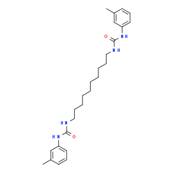 ChemSpider 2D Image | 1,1'-(1,10-Decanediyl)bis[3-(3-methylphenyl)urea] | C26H38N4O2
