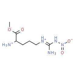 ChemSpider 2D Image | (E)-[Amino(nitroamino)methylene](4-ammonio-5-methoxy-5-oxopentyl)ammonium | C7H17N5O4