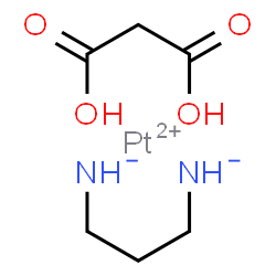 ChemSpider 2D Image | Platinum(2+) 1,3-propanediyldiazanide - malonic acid (1:1:1) | C6H12N2O4Pt