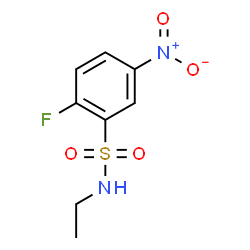 ChemSpider 2D Image | N-Ethyl-2-fluoro-5-nitrobenzenesulfonamide | C8H9FN2O4S