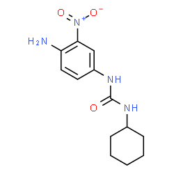 ChemSpider 2D Image | 1-(4-Amino-3-nitrophenyl)-3-cyclohexylurea | C13H18N4O3