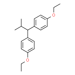 ChemSpider 2D Image | 1,1'-(2-Methyl-1,1-propanediyl)bis(4-ethoxybenzene) | C20H26O2