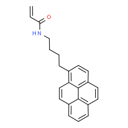ChemSpider 2D Image | N-[4-(1-Pyrenyl)butyl]acrylamide | C23H21NO