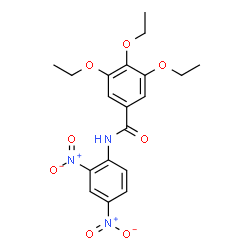 ChemSpider 2D Image | N-(2,4-Dinitrophenyl)-3,4,5-triethoxybenzamide | C19H21N3O8