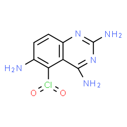 ChemSpider 2D Image | 5-Chloryl-2,4,6-quinazolinetriamine | C8H8ClN5O2