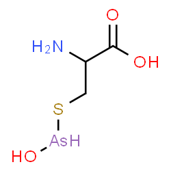 ChemSpider 2D Image | S-(Hydroxyarsino)cysteine | C3H8AsNO3S