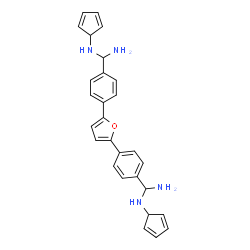 ChemSpider 2D Image | (2,5-Furandiyldi-4,1-phenylene)bis[N-(2,4-cyclopentadien-1-yl)methanediamine] | C28H28N4O