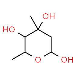 ChemSpider 2D Image | 2,6-Dideoxy-3-C-methylhexopyranose | C7H14O4