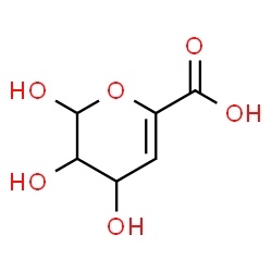 ChemSpider 2D Image | 4-Deoxyhex-4-enopyranuronic acid | C6H8O6