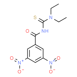 ChemSpider 2D Image | N-(Diethylcarbamothioyl)-3,5-dinitrobenzamide | C12H14N4O5S