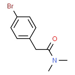 ChemSpider 2D Image | 2-(4-Bromophenyl)-N,N-dimethylacetamide | C10H12BrNO