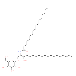 ChemSpider 2D Image | N-[1-(Hexopyranosyloxy)-3-hydroxy-2-nonadecanyl]octadecanamide | C43H85NO8