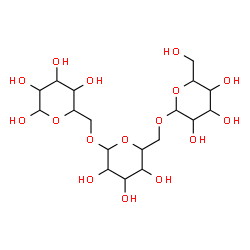 ChemSpider 2D Image | Hexopyranosyl-(1->6)hexopyranosyl-(1->6)hexopyranose | C18H32O16