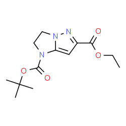 ChemSpider 2D Image | 1-TERT-BUTYL 6-ETHYL 2,3-DIHYDRO-1H-IMIDAZO[1,2-B]PYRAZOLE-1,6-DICARBOXYLATE | C13H19N3O4