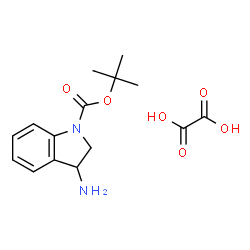 ChemSpider 2D Image | 2-Methyl-2-propanyl 3-amino-1-indolinecarboxylate ethanedioate (1:1) | C15H20N2O6