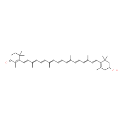 ChemSpider 2D Image | 3'-Hydroxy-beta,beta-caroten-4-one | C40H54O2