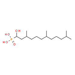 ChemSpider 2D Image | (1-Hydroxy-3,7,11-trimethyldodecyl)phosphonic acid | C15H33O4P