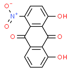 ChemSpider 2D Image | 1,8-Di-Hydroxy-4-Nitro-Anthraquinone | C14H7NO6
