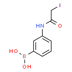 ChemSpider 2D Image | 4-IODO-ACETAMIDO PHENYLBORONIC ACID | C8H9BINO3