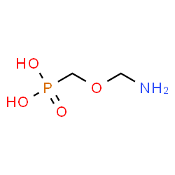 ChemSpider 2D Image | [(Aminomethoxy)methyl]phosphonic acid | C2H8NO4P