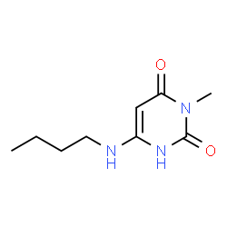 ChemSpider 2D Image | 6-(Butylamino)-3-methyl-2,4(1H,3H)-pyrimidinedione | C9H15N3O2