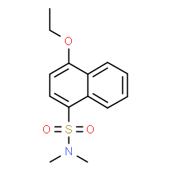 ChemSpider 2D Image | 4-Ethoxy-N,N-dimethyl-1-naphthalenesulfonamide | C14H17NO3S