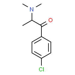 ChemSpider 2D Image | 1-(4-Chlorophenyl)-2-(dimethylamino)-1-propanone | C11H14ClNO