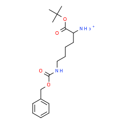 ChemSpider 2D Image | 6-{[(Benzyloxy)carbonyl]amino}-1-[(2-methyl-2-propanyl)oxy]-1-oxo-2-hexanaminium | C18H29N2O4