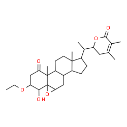 ChemSpider 2D Image | 3-Ethoxy-4-hydroxy-5,6:22,26-diepoxyergost-24-ene-1,26-dione | C30H44O6