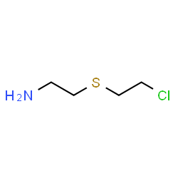 ChemSpider 2D Image | 2-[(2-Chloroethyl)sulfanyl]ethanamine | C4H10ClNS