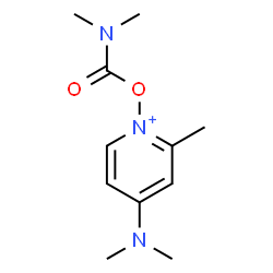 ChemSpider 2D Image | 4-(Dimethylamino)-1-[(dimethylcarbamoyl)oxy]-2-methylpyridinium | C11H18N3O2