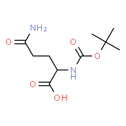 ChemSpider 2D Image | N~2~-(tert-Butoxycarbonyl)glutamin | C10H18N2O5