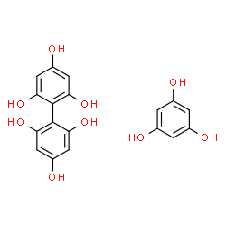 ChemSpider 2D Image | 1,3,5-Benzenetriol - 2,2',4,4',6,6'-biphenylhexol (1:1) | C18H16O9