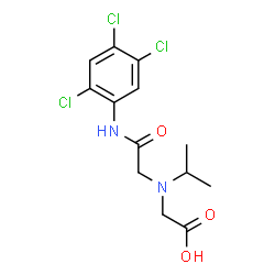 ChemSpider 2D Image | (Isopropyl{2-oxo-2-[(2,4,5-trichlorophenyl)amino]ethyl}amino)acetic acid | C13H15Cl3N2O3