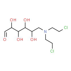 ChemSpider 2D Image | 6-[Bis(2-chloroethyl)amino]-6-deoxyhexose | C10H19Cl2NO5