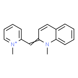 ChemSpider 2D Image | 1-Methyl-2-[(1-methyl-2(1H)-quinolinylidene)methyl]pyridinium | C17H17N2