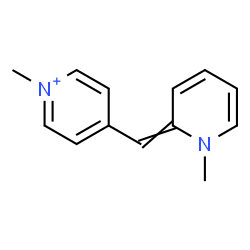 ChemSpider 2D Image | 1-Methyl-2-[(1-methylpyridin-4(1H)-ylidene)methyl]pyridinium | C13H15N2