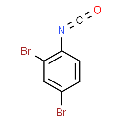 ChemSpider 2D Image | 2,4-Dibromophenyl isocyanate | C7H3Br2NO