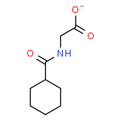 ChemSpider 2D Image | [(Cyclohexylcarbonyl)amino]acetate | C9H14NO3