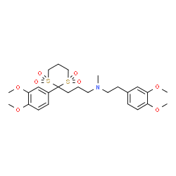 ChemSpider 2D Image | tiapamil | C26H37NO8S2
