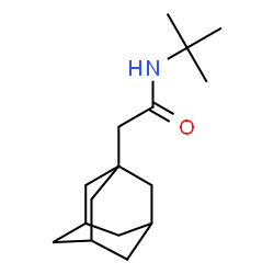 ChemSpider 2D Image | 2-(Adamantan-1-yl)-N-(2-methyl-2-propanyl)acetamide | C16H27NO
