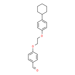 ChemSpider 2D Image | 4-[2-(4-Cyclohexylphenoxy)ethoxy]benzaldehyde | C21H24O3