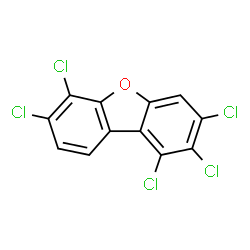 ChemSpider 2D Image | 1,2,3,6,7-Pentachlorodibenzofuran | C12H3Cl5O
