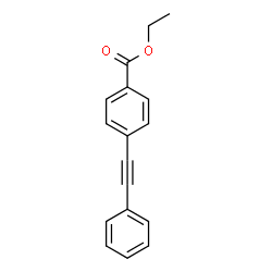 ChemSpider 2D Image | Ethyl 4-(phenylethynyl)benzoate | C17H14O2