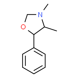 ChemSpider 2D Image | 3,4-Dimethyl-5-phenyloxazolidine | C11H15NO